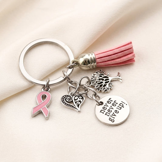 The "Never Give Up" Support Keychain