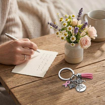 The "Never Give Up" Support Keychain