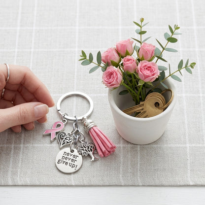 The "Never Give Up" Support Keychain